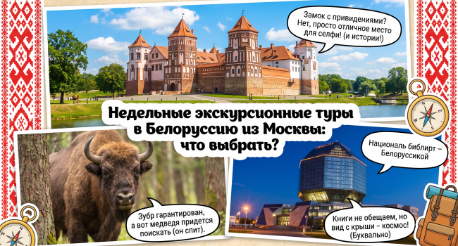 Недельные экскурсионные туры в Белоруссию из Москвы: что выбрать